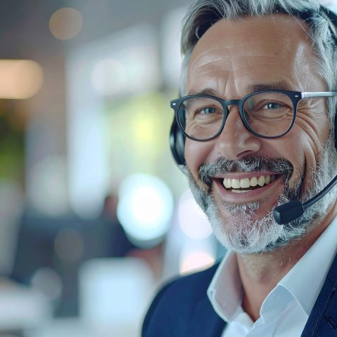 Ihr direkter Ansprechpartner für Fragen rund um den Ankauf von Sondermetallen,Edelmetallen und metallhaltigen Abfällen. Persönlicher Service, schnelle Beratung und professionelle Unterstützung. Lächelnder Kundenberater mit Headset – freundlicher Support für Fragen zum Metallankauf